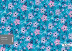 Папка-конверт на кнопке "Flowers", А4