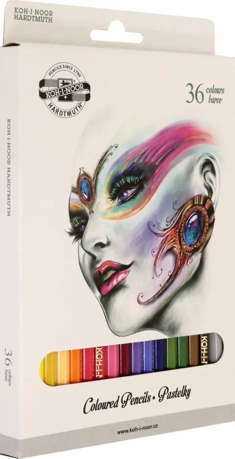 

Карандаши цветные "Fantasy", 36 цветов, Белый