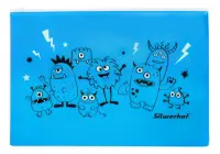 Папка на молнии "ZIP. Monsters", цвет: голубой, А4