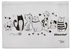 Папка на молнии "ZIP", цвет: прозрачный, А4