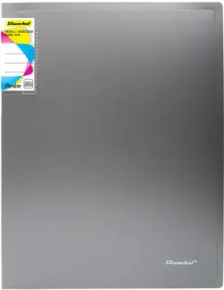 Папка с 60 прозрачными вкладышами "Perlen", цвет: серебяный, A4, 0.70 мм