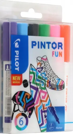 Набор маркеров "Pintor Fun", 6 цветов