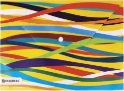 Папка-конверт с кнопкой и рисунком "Brauberg", А4