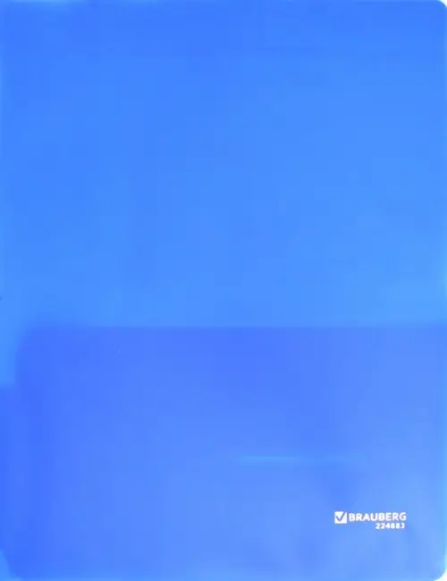 

Папка-уголок "Brauberg", 2 кармана, 180 мкм, синяя, Синий