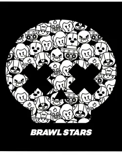 Тетрадь "Brawl Stars. Череп", 48 листов, клетка