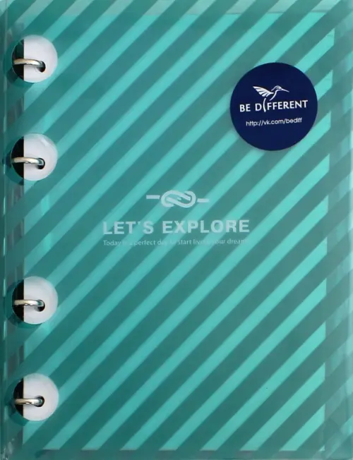 

Тетрадь "Let's explore", 212x168 мм, 120 листов, клетка, Зелёный
