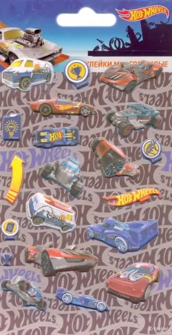 Наклейки многоразовые. Hot wheels. Суперкары