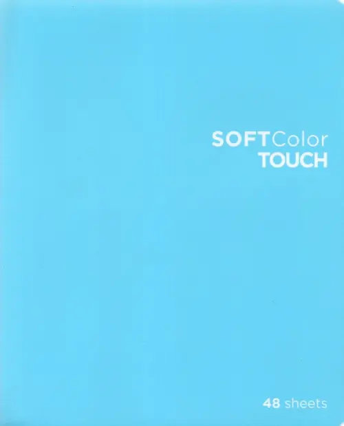 Тетрадь "Soft color touch", А5, 48 листов, клетка, цвет: голубой