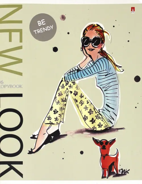 

Тетрадь "New Look", 96 листов, клетка, В ассортименте