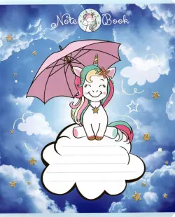 Тетрадь "Единорожки", А5, 12 листов, клетка