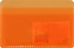 Обложка для карточек 10,5*7 см "Neon" оранжевый (ICH004)