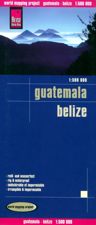 

Guatemala. Belize 1:500 000, Синий