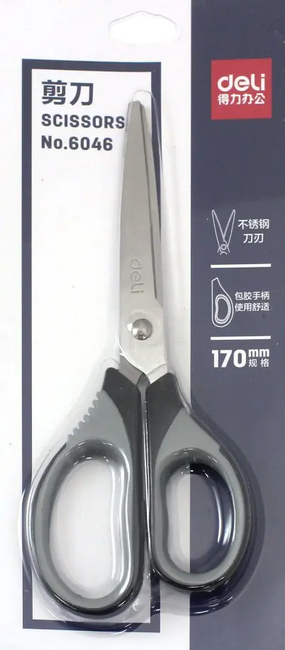 

Ножницы офисные 170 мм Vivid Soft ассорти (6046), Синий