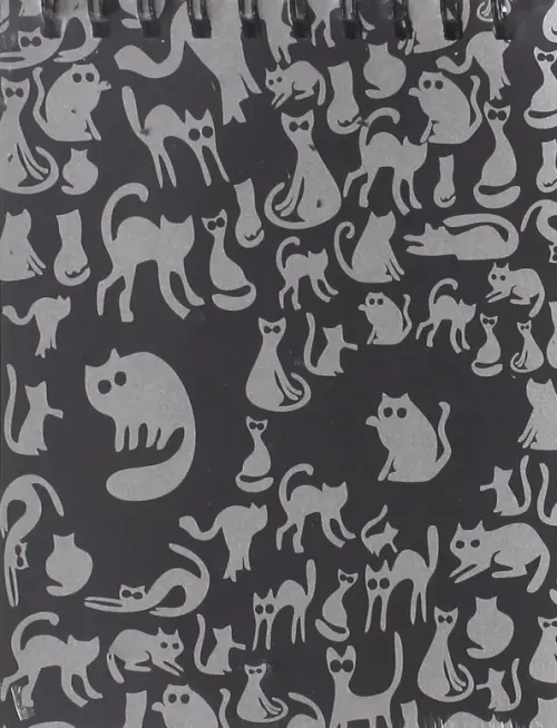 

Блокнот. Ночные коты, 40 листов, Чёрный