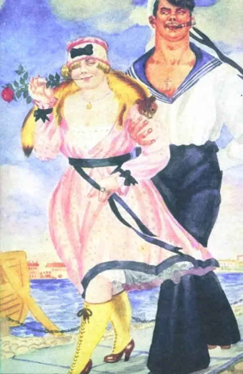 

Блокнот. Кустодиев. Матрос и милая, А5, 40 листов
