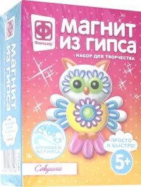 Магнит из гипса. Совушка