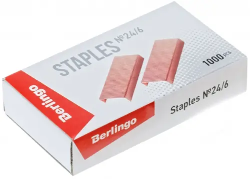 Скобы для степлера 246 1000 штук медные 82₽