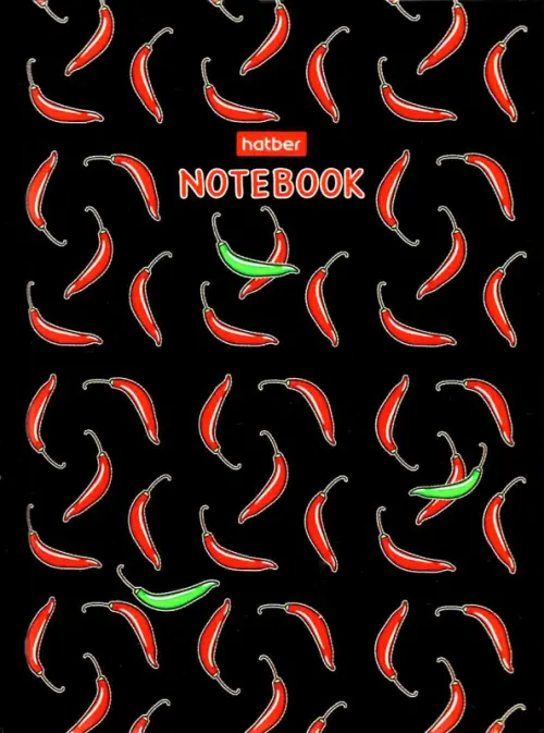

Бизнес-блокнот. Red pepper, А6, 80 листов, Чёрный