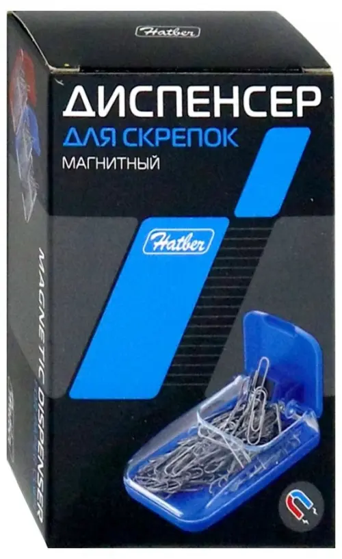 

Диспенсер для скрепок магнитный с крышкой (DB_00100)