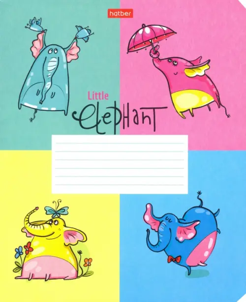 

Тетрадь Little Elephant, 24 листа, клетка, А5, в ассортименте