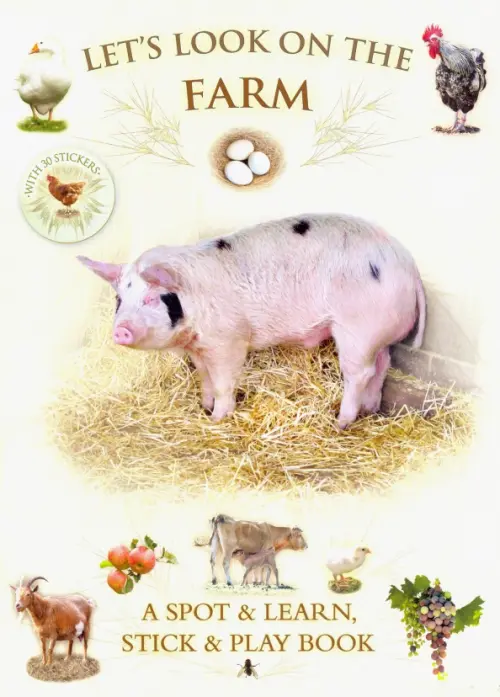 

Let's Look On Farm (+ 30 reusable stickers), Жёлтый