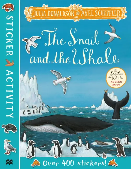 

The Snail and the Whale Sticker Book, Голубой