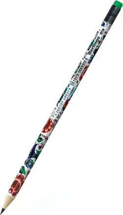 Карандаш чернографитный Berlingo "Traditional", с ластиком, HB