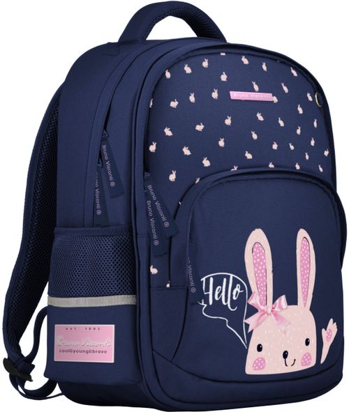 Рюкзак с эргономичной спинкой. Розовый кролик Bruno Visconti, цвет синий - фото 1