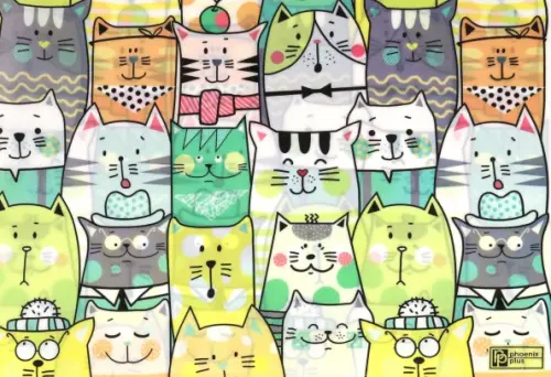 Плёнка цветная для уроков труда Коты 108₽