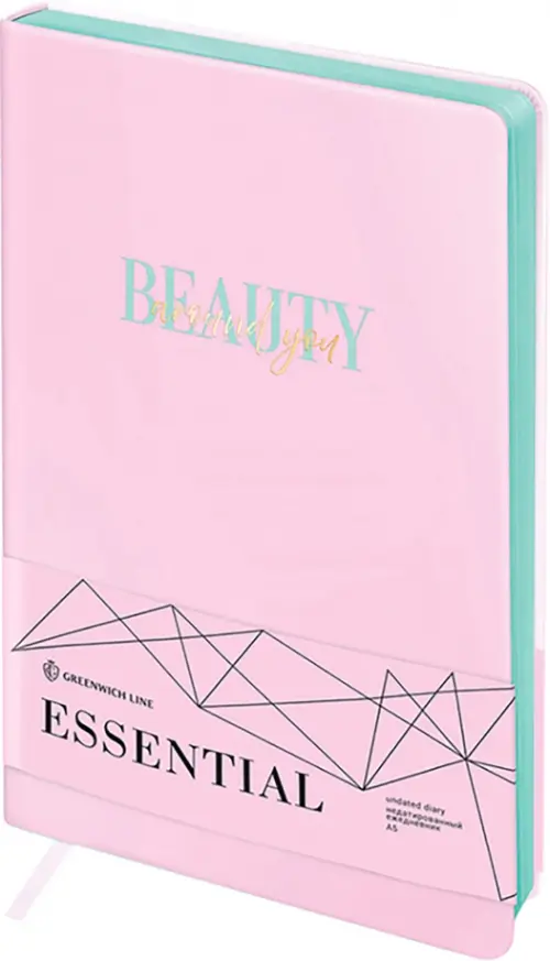 

Ежедневник недатированный Essential. Pink, А5, 136 листов, Фиолетовый