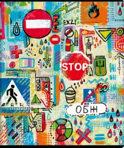 Тетрадь предметная. Граффити. ОБЖ, 48 листов, клетка