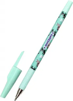 Ручка шариковая GLAMOUR CAT, 0,7 мм., синяя, в ассортименте