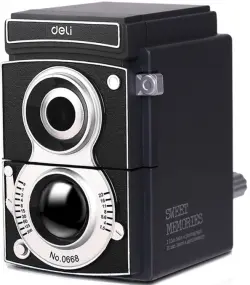 Точилка механическая Deli, черная (0668)