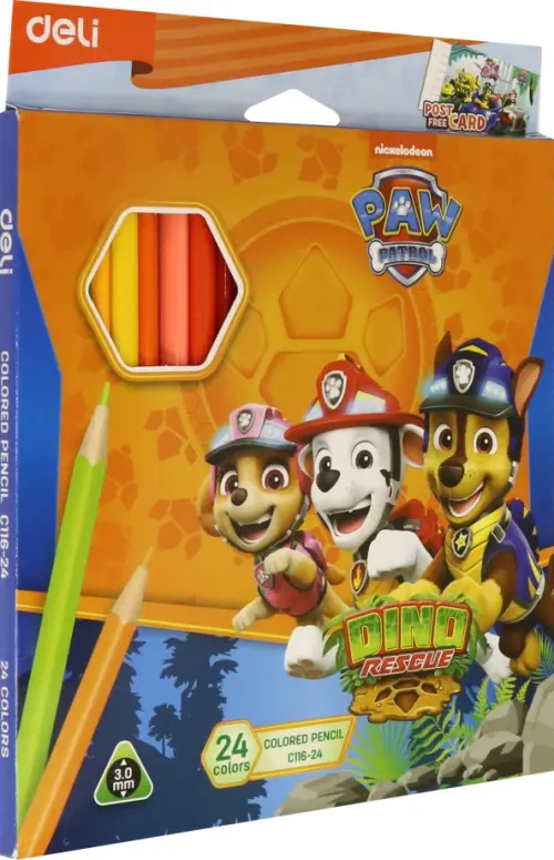 Карандаши 24 цвета Paw Patrol 356₽