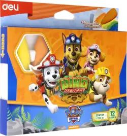 Мелки пластиковые 12 цветов, Paw Patrol