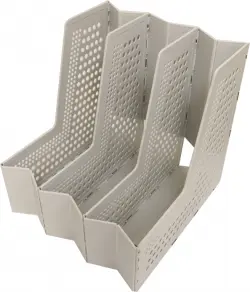 Лоток вертикальный, складной, А4, серый 79005