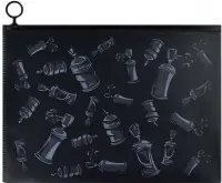 Папка для школьных тетрадей пластиковая, Граффити