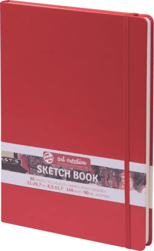 Блокнот Art Creation А4 80 листов А4 красный 923₽