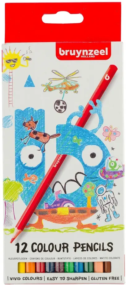 

Карандаши цветные Bruynzeel Kids, 12 цветов