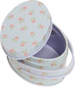 Коробка для безделушек. Розы в горошек