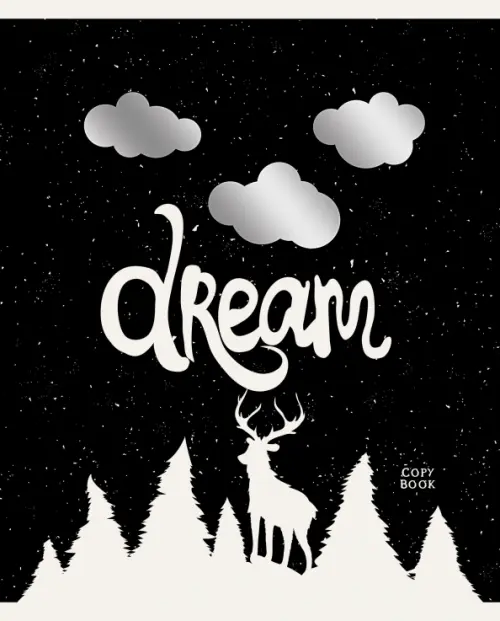 

Тетрадь Dream! 48 листов, А5, клетка, Чёрный