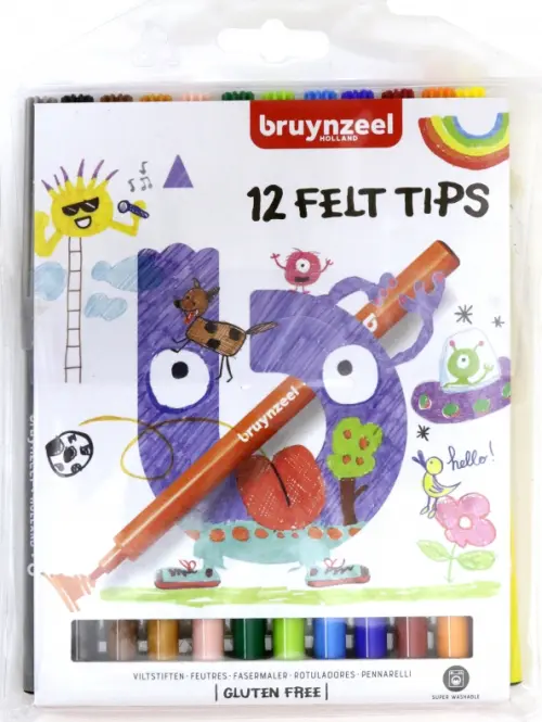Фломастеры Bruynzeel Kids 12 цветов 331₽