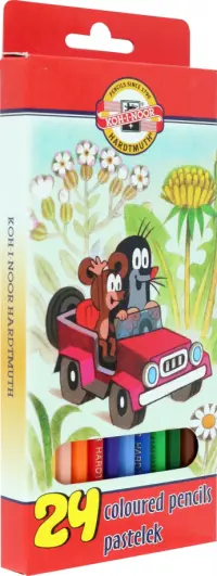 Карандаши цветные Крот, 24 цвета
