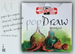 Бумага для графики, акварели, акрила Pop Draw, А3, 30 листов