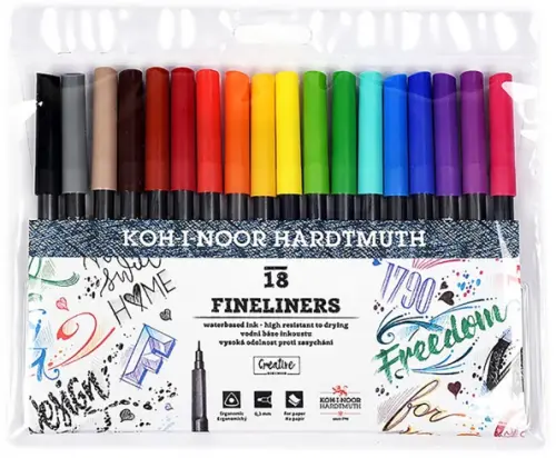 

Набор линеров Fineliners, 18 цветов