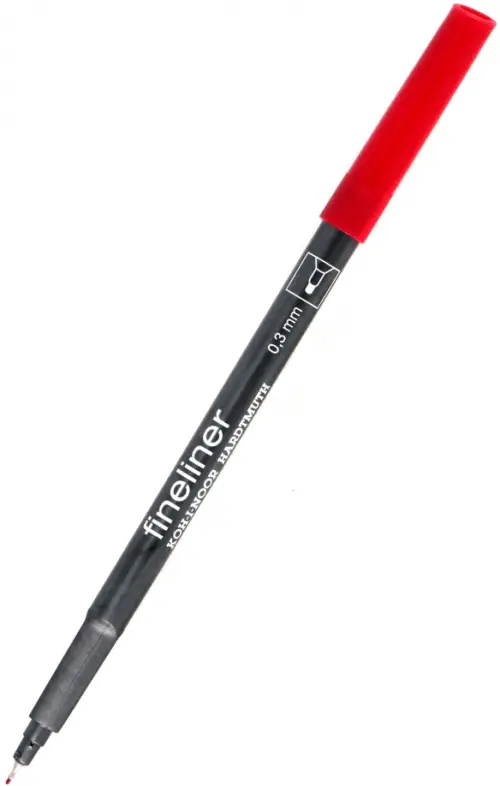 

Линер. Fineliner, темно-красный