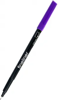 Линер. Fineliner, фиолетовый