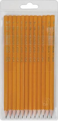 Набор чернографитных карандашей 1696, 12 штук разной твердости