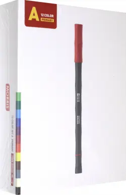 Набор двухсторонних кистей для каллиграфии Bamboo Brush, 12 цветов