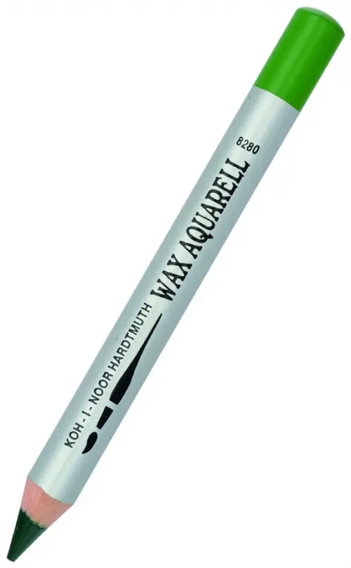 

Карандаш восковой акварельный Wax aquarell 8280/25, сочный зеленый, Зелёный